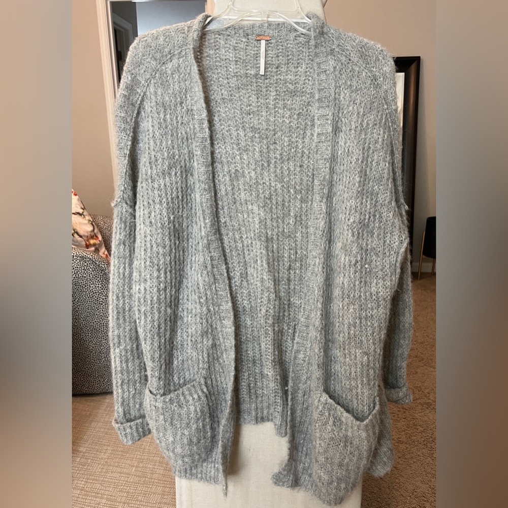 Gray free people sweater